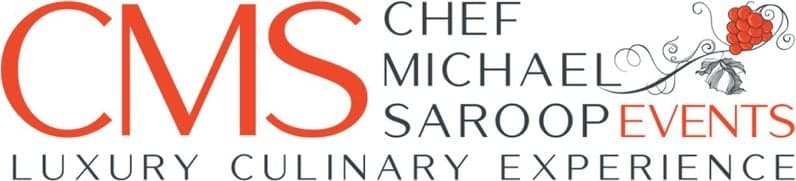 Chef Michael Saroop Events — engraved grape-vine lockup